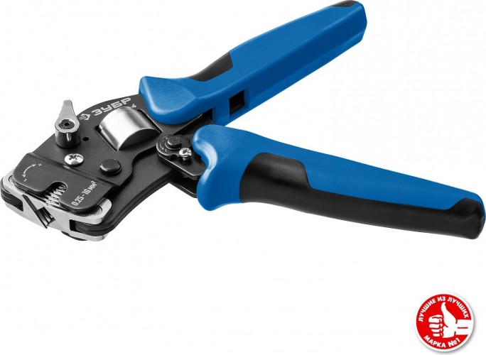 Пресс-клещи ЗУБР ПРОФЕССИОНАЛ пкт-16-4 торцевые для втулочных наконечников 0.25- 22694 - изображение 3