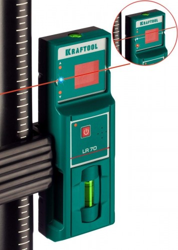 Приемник для линейного нивелира KRAFTOOL LR 70 34607 - изображение 3