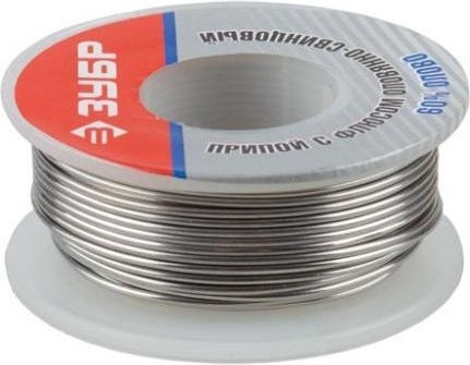 Припой оловянно-свинцовый с канифолью ЗУБР ПОС 60 25 гр. 55420-025 55420-025