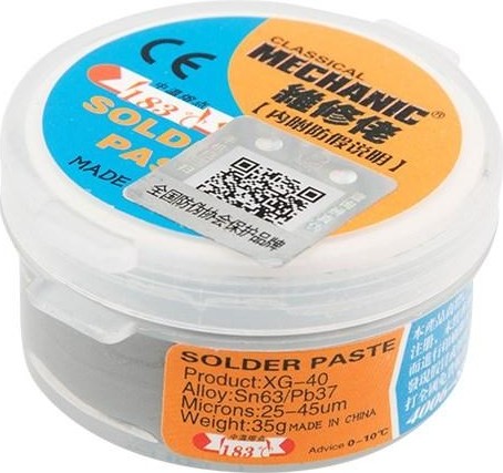 Припой REXANT баночка 35гр (паяльная паста), (олово 63%, свинец 37%), 09-3815