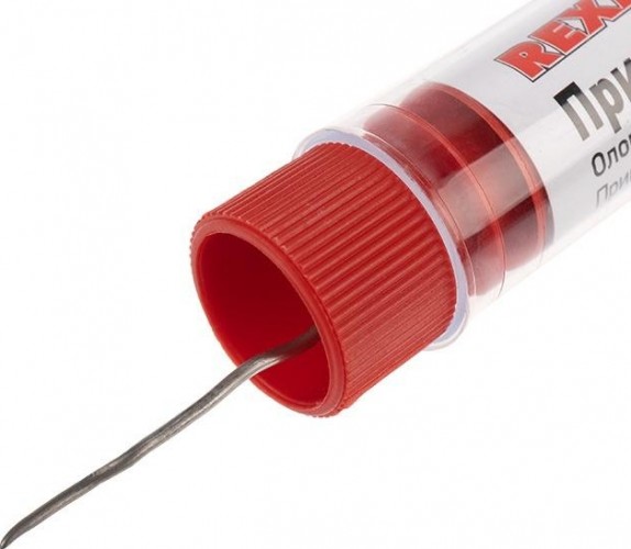 Припой REXANT ПР3092 без канифоли пос-40, 10г, 1мм, (олово 40%, свинец 09-3092 - изображение 3