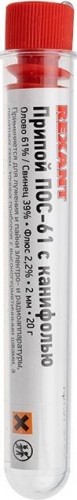 Припой REXANT ПР3104 с канифолью, 20г, 2 мм, (олово 60%, свинец 40%), к 09-3104 - изображение 2