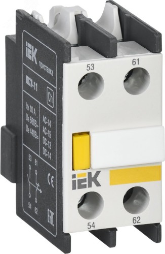 Приставка контактная IEK ПКИ-11 доп. 1з+1р  KPK10-11