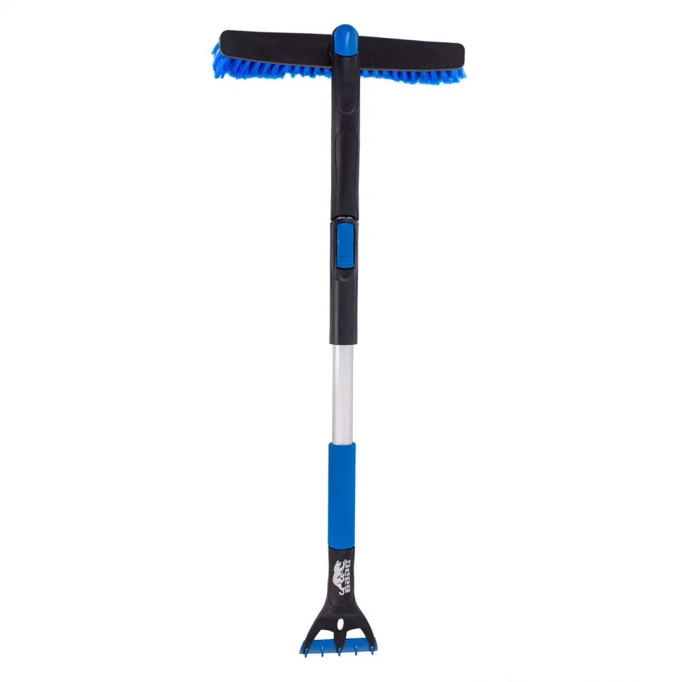 Щетка-сметка для снега со скребком телескопическая Барс - изображение 2
