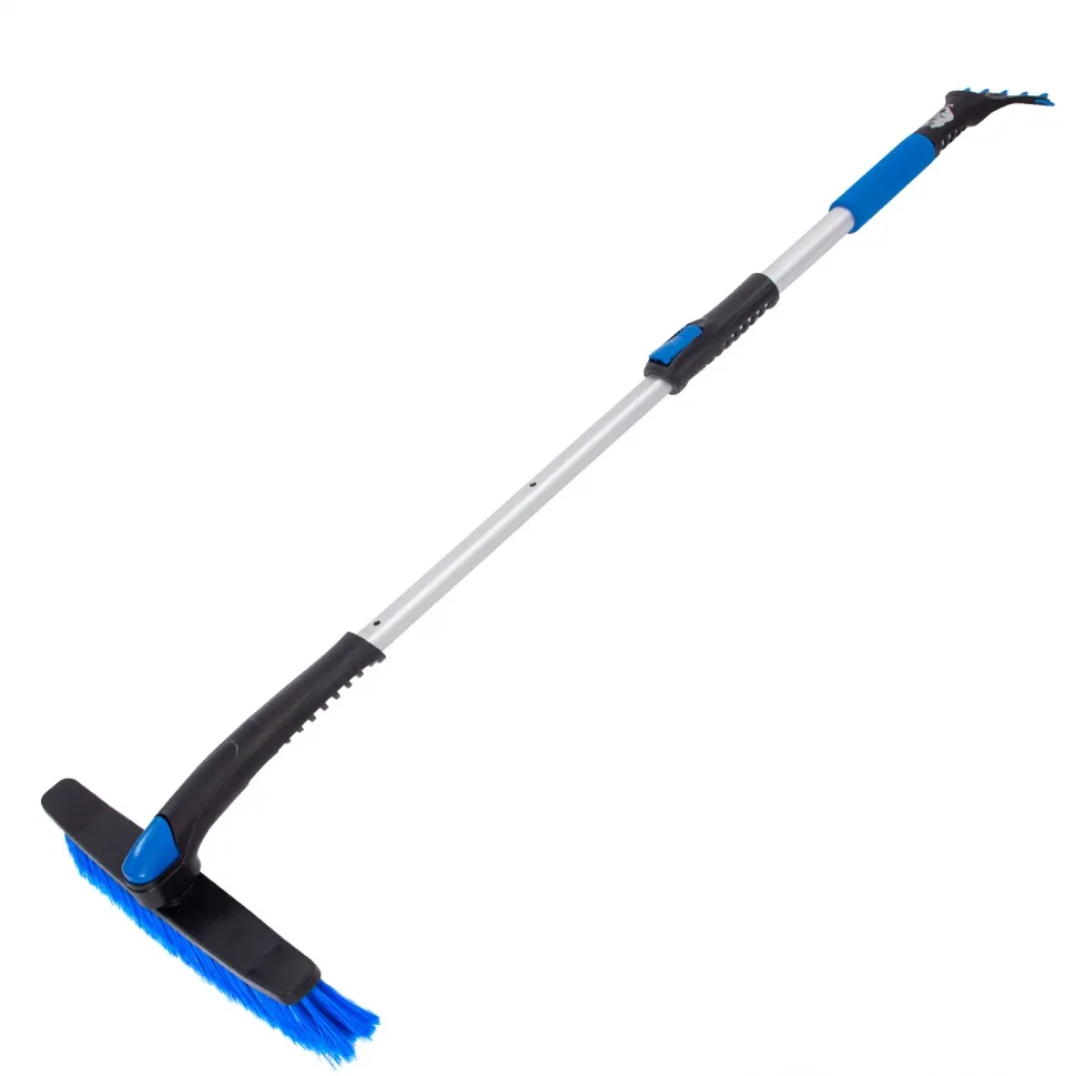 Щетка-сметка для снега со скребком телескопическая Барс - изображение 4