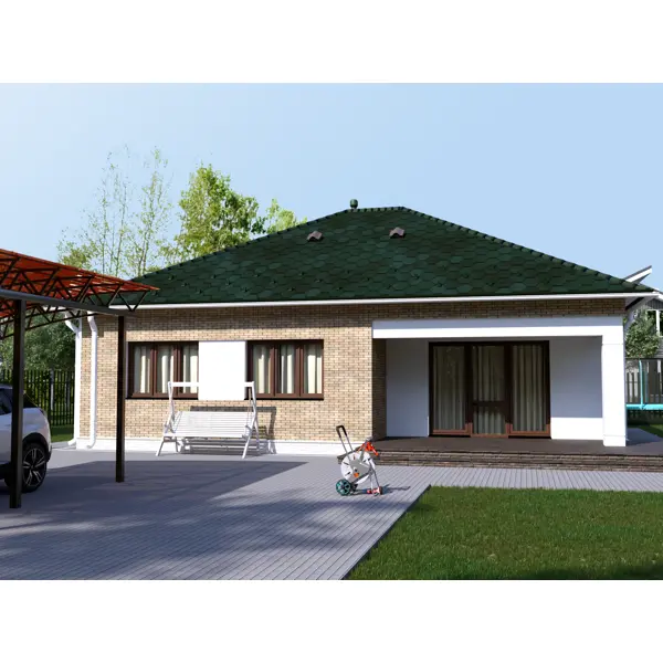 Снегостопор для мягкой черепицы ВЕГА цвет зелёный - изображение 3