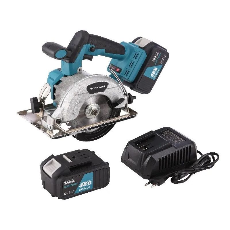 Пила циркулярная бесщеточная ProfiPower MK DHS-18V ( Li-ion-2шт., 4.0Ач, 5500 об/мин, З/У) - изображение 2