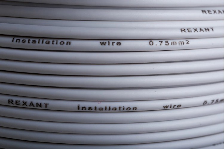 Провод REXANT 01-6501 ПГВА / ПВАМ 1х0.75мм², (бухта 100м), белый - изображение 3