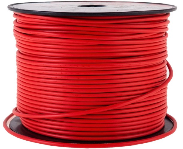 Провод REXANT 01-6504 ПГВА / ПВАМ 1х0.75мм², (бухта 100м), красный