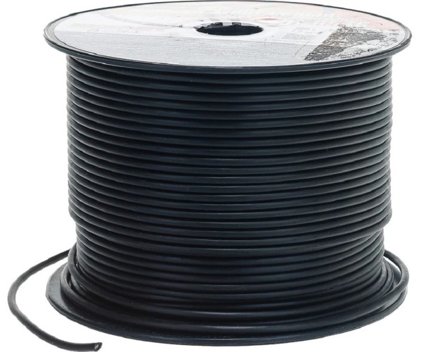 Провод REXANT 01-6506 ПГВА / ПВАМ 1х0.75мм², (бухта 100м), черный