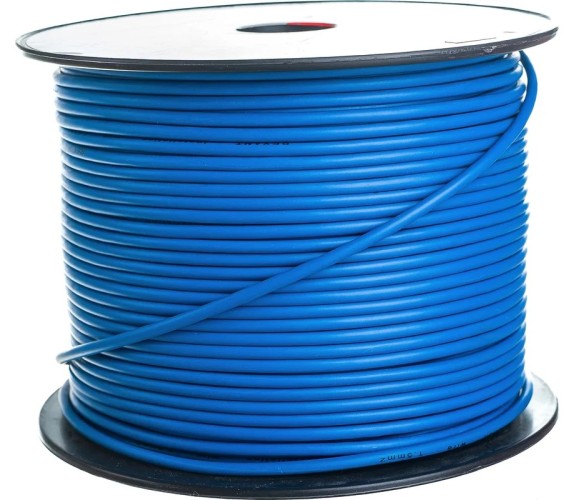 Провод REXANT 01-6515 ПГВА / ПВАМ 1х0.50мм², (бухта 100м), синий