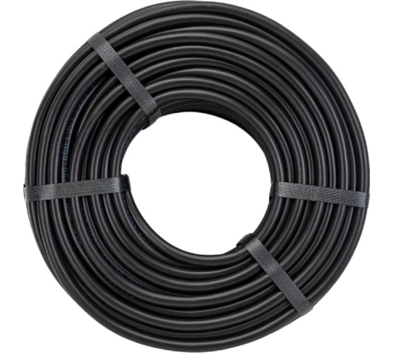 Провод REXANT 01-8031-50 ПВС 2x0,75 мм², черный, 50 м, ГОСТ