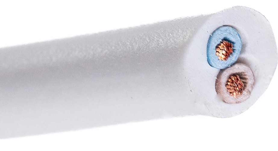 Провод REXANT 01-8032-50 ПВС 2x1,0 мм², белый, 50 м, ГОСТ - изображение 2