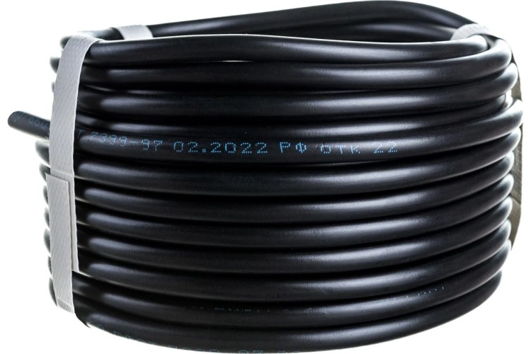 Провод REXANT 01-8033-20 ПВС 2x1,5 мм², черный, 20 м, ГОСТ