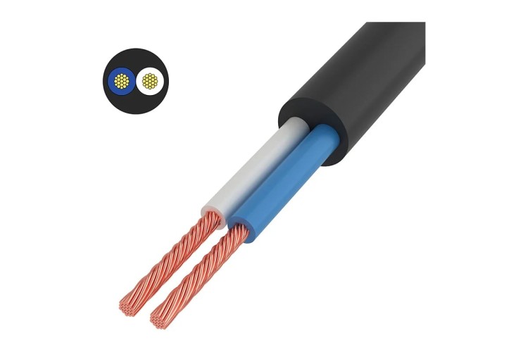 Провод REXANT 01-8033-5 ПВС 2x1,5 мм², черный, 5 м, ГОСТ - изображение 4