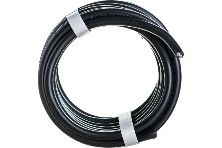 Провод REXANT 01-8033-5 ПВС 2x1,5 мм², черный, 5 м, ГОСТ - изображение 2