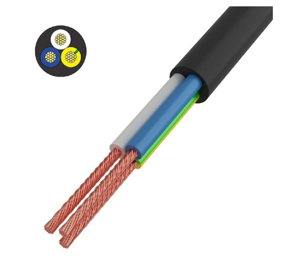 Провод REXANT 01-8043-50 ПВС 3x0,75 мм², черный, 50 м, ГОСТ - изображение 5