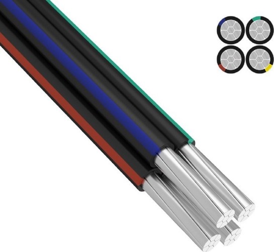 Провод REXANT 01-8892-25 СИП-4 4x16,0 мм², длина 25 метров, ГОСТ