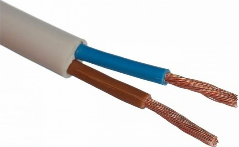 Провод ЗУБР ПВС 2x2.5 mm2 в виниловой изоляции 50 м, гост 7399-97 60001-50