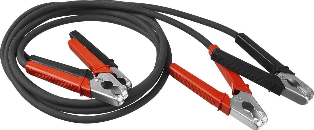 Провода для прикуривания ЗУБР пусковые морозостойкие (200 а, 2 м., в сумке) 59330-200-2