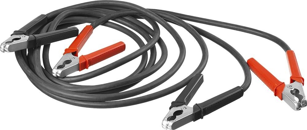 Провода вспомогательного запуска двигателя ЗУБР 59330-300-2.5 300А, 2,5 метра