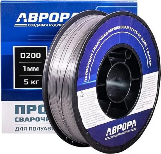 Проволока сварочная флюсовая AURORA E71T-GS d.1.0 мм  NO GAS 39780