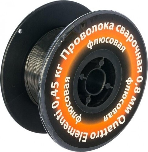 Проволока сварочная флюсовая QUATTRO ELEMENTI 0,8 мм,  0,45 кг, блистер 770-384