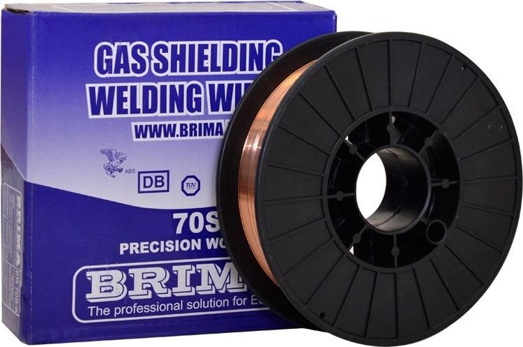 Проволока сварочная омедненная Brima 0,8мм  1кг СВ08Г2С (BRIMA-70-S)