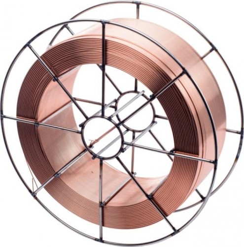 Проволока сварочная омедненная Ресанта СВ-08Г2С ф1,2 мм катушка 15кг 71/6/90 - изображение 3