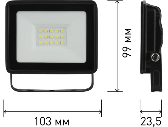 Прожектор ЭРА LPR-023-0-30K-020 3000К 1600лм IP65, светодиодный уличный Б0052857 - изображение 4