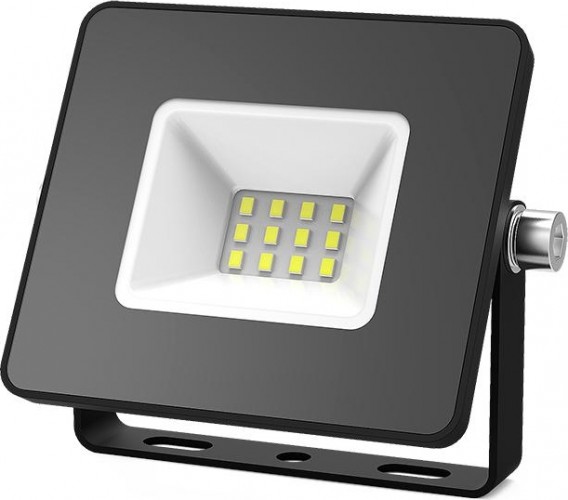 Прожектор GAUSS Elementary 10w 850lm 6500к 200-240v ip65 черный led 613100310