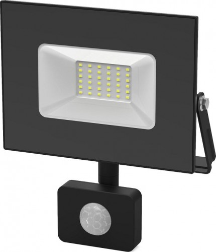Прожектор GAUSS Elementary 50w 3450lm 6500к 175-265v ip65 черный с датчиком движения 628511350