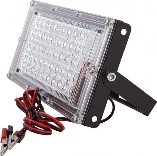 Прожектор GLANZEN FAD-0030-10-12V светодиод. с зажимами "крокодил"