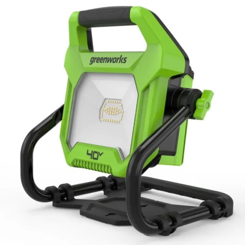 Прожектор GREENWORKS 3503907 LED с гибридным питанием, 40V / 220V, без АКБ и ЗУ
