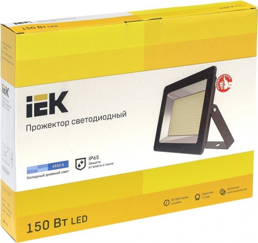 Прожектор IEK СДО 06-150 IP65 6500K черный LPDO601-150-65-K02 - изображение 2