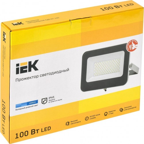 Прожектор IEK СДО 07-100 IP65 6500K серый LPDO701-100-K03 - изображение 3