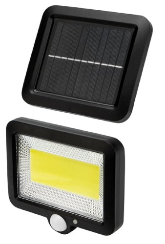 Прожектор LAMPER  602-1002 NEW AGE 6500K,  АКБ, солнечная панель,датчик движе - изображение 2