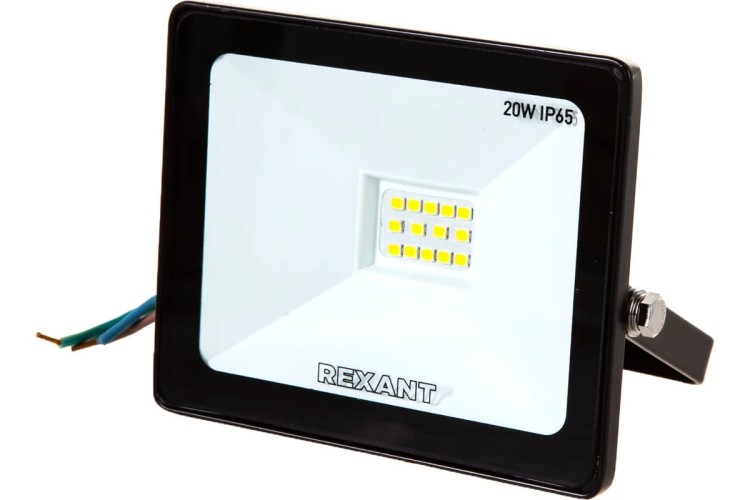 Прожектор REXANT 605-002 светодиодный СДО 20Вт 1600Лм 6500К холодный свет - изображение 2