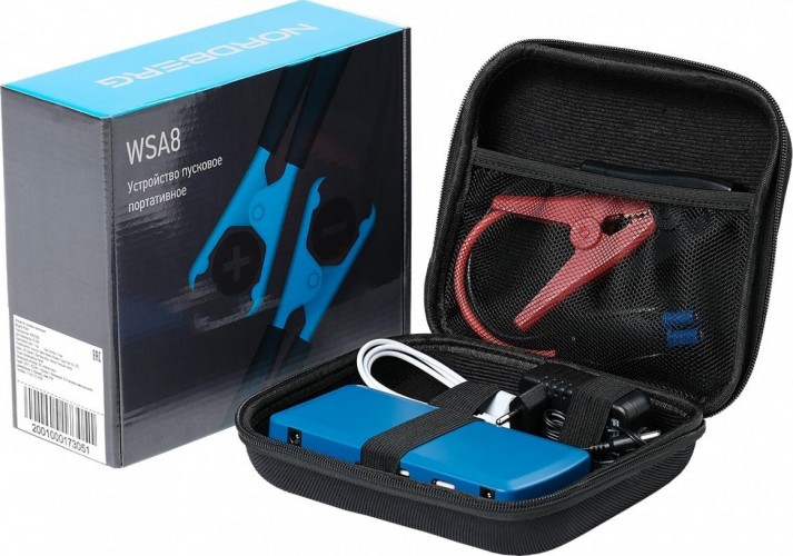 Пусковое устройство NORDBERG WSA8 портативное 5/12v, емкость 8 aч ЦБ-00016465 - изображение 4