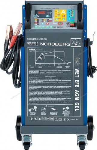 Пускозарядное устройство NORDBERG WSB700 интеллектуальное 12/24V макс ток 700A ЦБ-00015853 - изображение 2