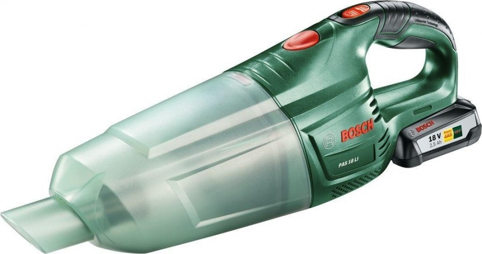 Пылесос аккумуляторный BOSCH PAS 18 LI  Set 06033B9002