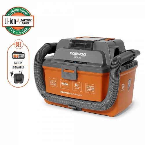 Пылесос аккумуляторный DAEWOO DAVC 1621Li SET