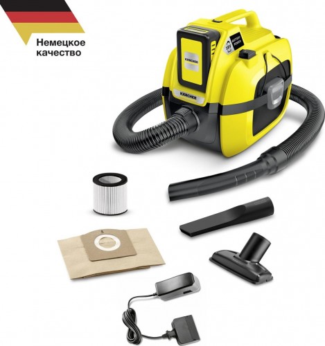 Пылесос аккумуляторный KARCHER WD 1 Compact Battery Set с АКБ и З/У 1.198-301.0