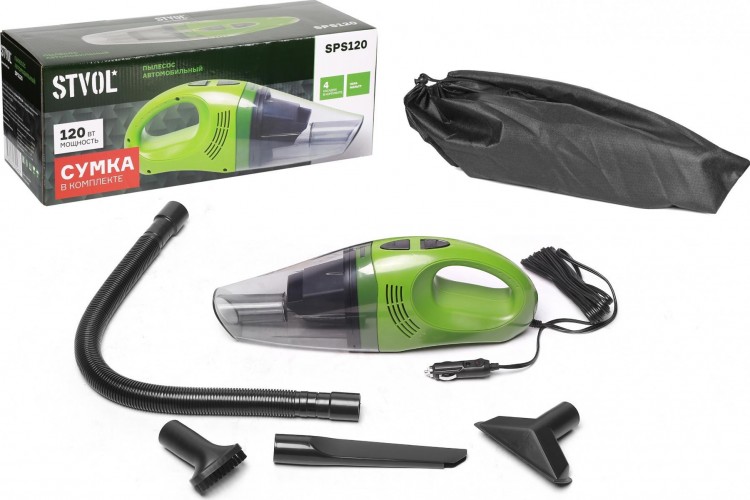 Пылесос автомобильный STVOL SPS120 (120 вт, 0,5л)