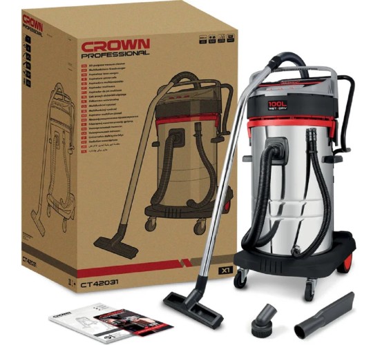 Пылесос для строительных работ Crown CT42031 100л - изображение 4