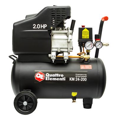 Компрессор поршневой масляный Quattro Elementi KM 24-200 - изображение 2