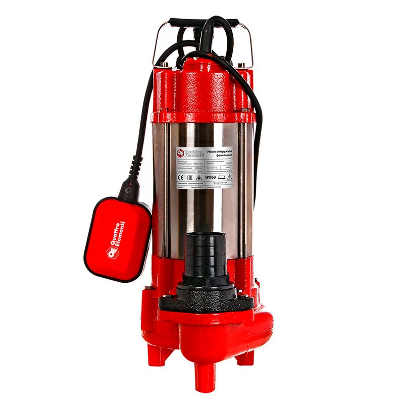 Фекальный насос Quattro Elementi Sewage 500F Ci