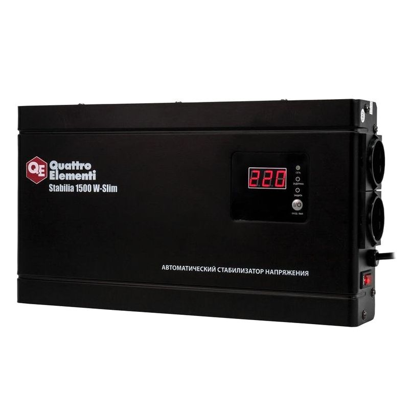 Стабилизатор напряжения Quattro Elementi Stabilia 1500 W-Slim настенный
