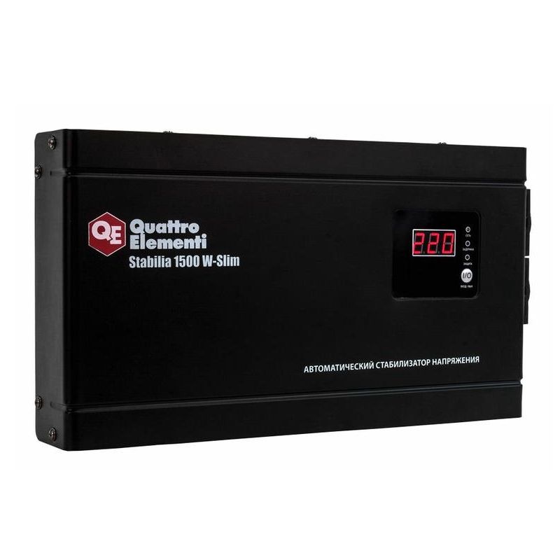 Стабилизатор напряжения Quattro Elementi Stabilia 1500 W-Slim настенный - изображение 2