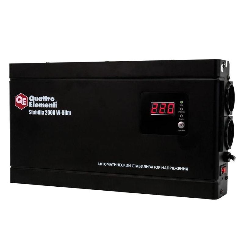 Стабилизатор напряжения Quattro Elementi Stabilia 2000 W-Slim настенный
